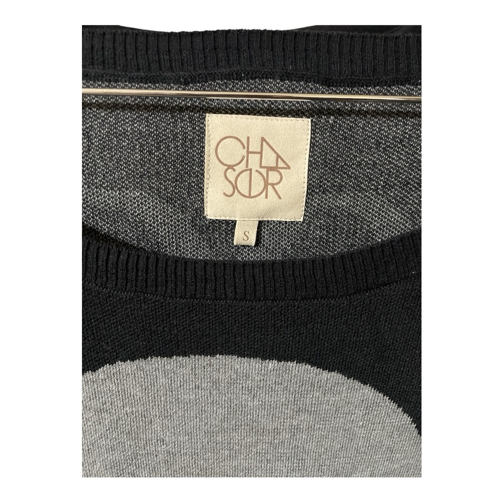 Chaser Rocker Skull Pullover In Black Swoop Neck - Small - Picture 3 of 4